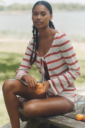 Dippin' Daisy's Swimwear Tie-Front Cardigan Sweater