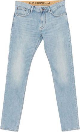 Emporio Armani Heren, Jeans, Blauw, Maat: 3XS Katoen