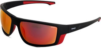 Sinner Elbrus Sunglasses ONE SIZE MATTE BLACK/RED
