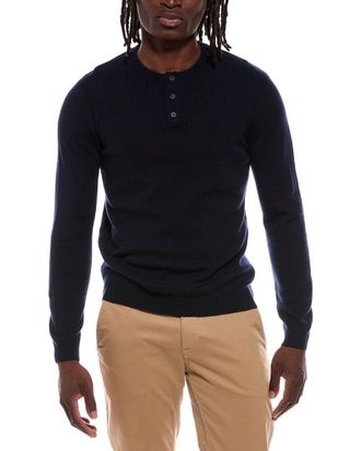 Autumn Cashmere 100% Cashmere Henley Sweater