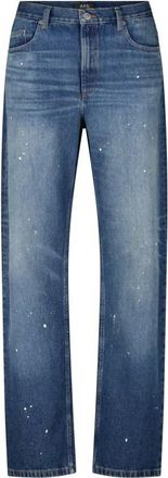 A.P.C. Vintage-Look Straight Fit Jeans - Heren - Regular Fit Jeans - Blauw - W34 - Katoen - Jeans