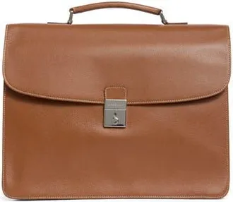 Longchamp Le Foulonne Leather Briefcase in Cognac at Nordstrom Rack