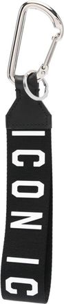 Dsquared2 Be Icon keyring - men - Zamak/Polyurethane/Iron/Polyester - One Size - Black