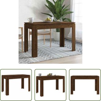 vidaXL vidaXL Tavolo da pranzo elegante - Tavolo da Pranzo Rovere Marrone 120x60x76 cm Legno Multistrato