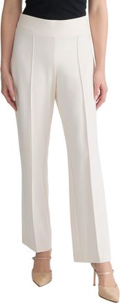 Jones New York Pintuck Pull-On Straight Leg Pants in White Sand at Nordstrom, Size X-Large