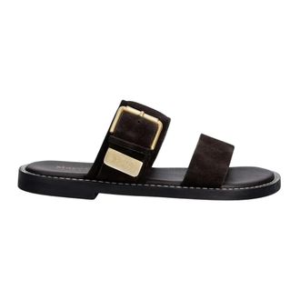 Marc O'Polo Schoenen, Dames, Zwart, 36 EU, Leer, Stina 1B Slide