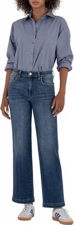 Kut from the Kloth Pattie High Rise Straight Leg Jeans In Razor