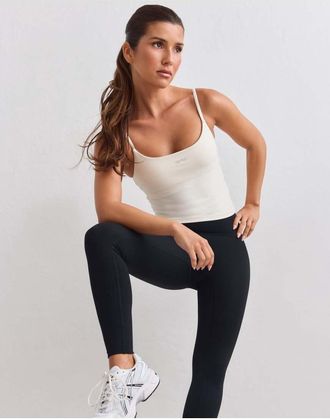 Aim'n leggings modellanti arricciati neri-Nero