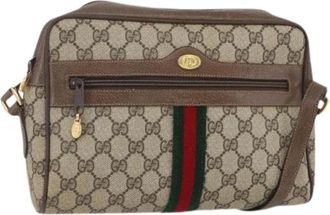 Gucci Pre-owned Cross Body Bags, female, Beige, Size: ONE SIZE Pre-owned Plastic Cross Body Bag