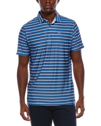 Ben Sherman Multi Stripe Tech Jersey Sports Fit Polo Shirt