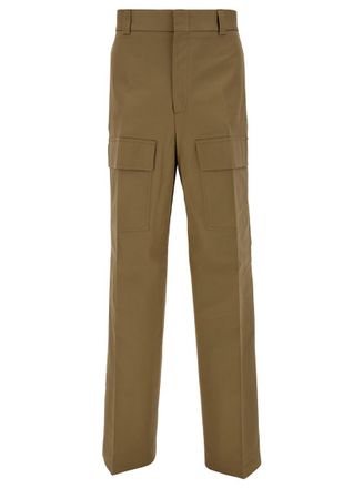 Gucci Beige Trousers With Logo