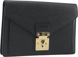 Louis Vuitton Pre-owned Pochette Sellier Dragonne - Dames - Vintage Clutch - Zwart - ONE Size - Vintage
