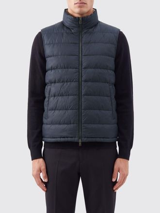 Herno Gilet imbottito in nylon trapuntato con collo alto e chiusura a zip