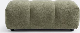 La Redoute Interieurs Poef, fluweel reli&euml;f, L109 cm, Nuria