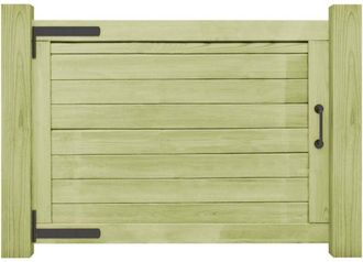 vidaXL Vidaxl - Puerta De Valla De Jard&iacute;n Madera Pino Impregnada 75x100 Cm