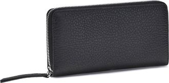 Maison Margiela Womens Leather Wallet Black Calf Bos Taurus