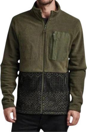 Roark Landfall Fleece Jacket In Military Sashiko