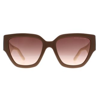 Marc Jacobs Square Womens Beige White Brown Gradient 724/S - One Size