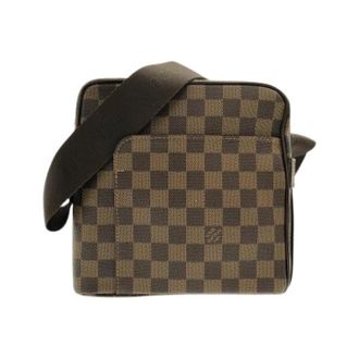 Louis Vuitton Pre-owned Cross Body Bags, male, Brown, Size: ONE SIZE Pre-owned Damier Olaf Coated Canvas Shoulder Bag