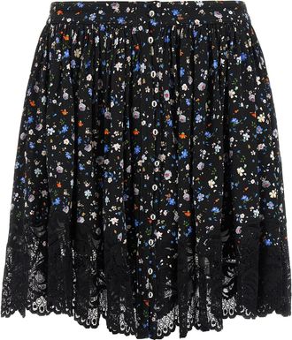 Paco Rabanne Floral Lace Skirt