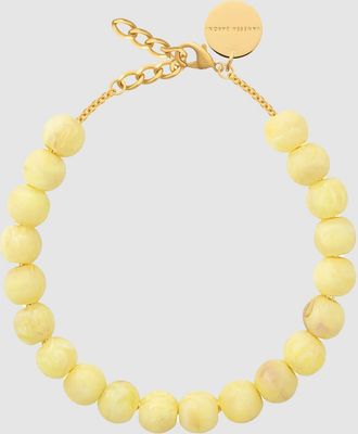 Vanessa Baroni Collier Small Beads Lemon Marble