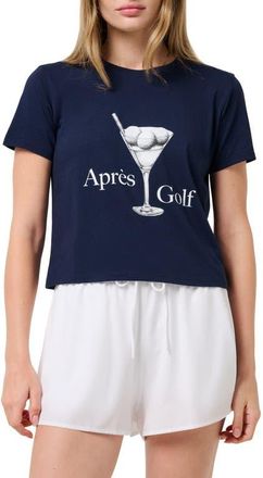Travis Mathew Apr&eacute;s Golf Graphic T-Shirt in Navy Blazer at Nordstrom, Size X-Large