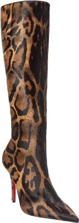 Christian Louboutin Miss Z Botta 100 Haircalf Knee-High Boot