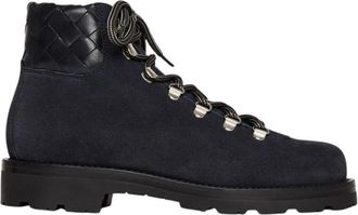 Scarosso Catherine Enkellaarzen - Dames - Veterlaarzen - Blauw - 39 EU - Su&egrave;de - Schoenen