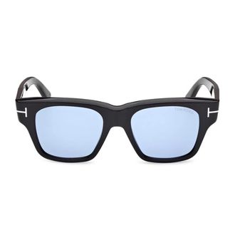 Tom Ford Sunglasses Ft1280 01 V Caine Black/Blue Mens