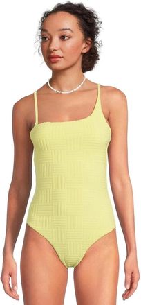 Beach Riot Athena Swimsuit Womens Yellow Textured One-Piece Beach JDM2612