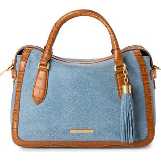 Brahmin Micaela Satchel in Denim at Nordstrom