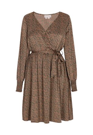 Usha jurk Dames Groen Oranje