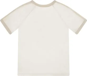 Gucci Girls Logo T-Shirt For Boy Dusty White-Mc Cotton T-Shirts White/mc And Polos