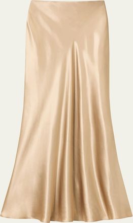 Lafayette 148 New York Bias-Cut Fluid Viscose Maxi Skirt