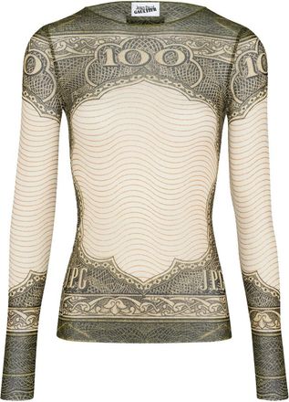Jean Paul Gaultier Top With Cartouche Print