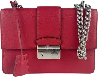 Prada Pre-owned Shoulder Bags, female, Red, Size: ONE SIZE Pre-owned Vintage Shoulder Bag