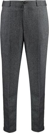 Moncler Wollen Blend Broek - Heren - Chinos - Zwart - L - Wol - Broeken