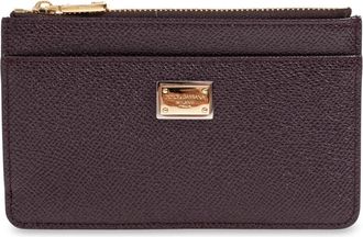 Dolce & Gabbana Dauphine Kaarthouder - Dames - Portefeuilles - Rood - ONE Size - Leer - Accessoires