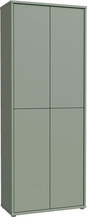 Xora Schuhschrank, Salbeigrün, Holzwerkstoff, 8 Fächer, 74.5x191.9x34.9 cm, Typenauswahl, stehend, Kleinmöbel