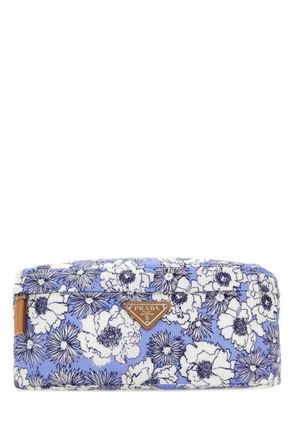 Prada Blue Re-Nylon Printed Crossbody Bag