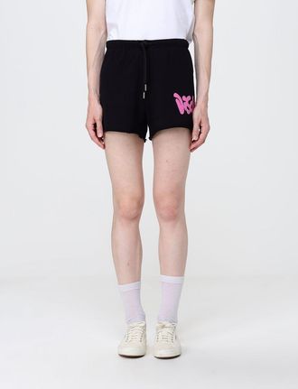 Disclaimer Pantaloncini jogging in cotone con logo a contrasto