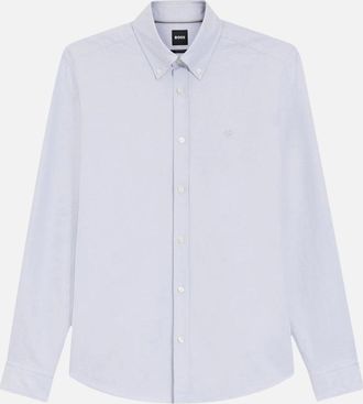 HUGO BOSS Mens BOSS Black H-LIAM-BD-E-C1-261 Shirt 531 Light/Pastel Purple - Blue - Size: 38/Regular
