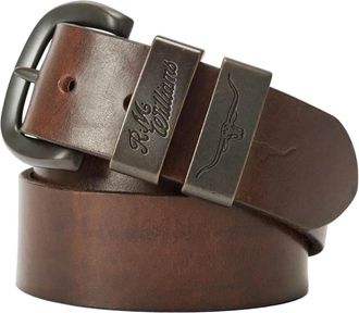R.M. Williams Mens Drover Belt Light Chocolate (Chocolate, 38)