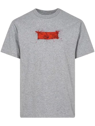 SUPREME T-shirt con logo supreme x Ralph Steadman - Grigio