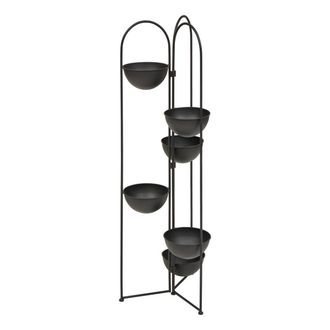 Atmosphera Jardinera De Acero Reso 6 Plazas 38x42x124cm Negro - Atmosphera Cr&eacute;ateur DInt&eacute;rieur