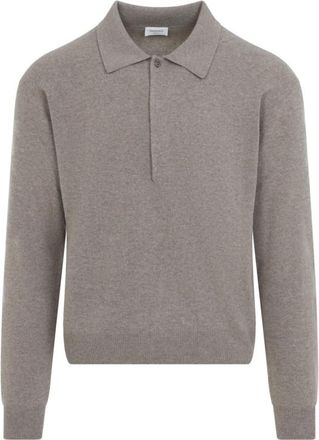 Saint Laurent Taupe Full Sleeves Polo