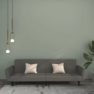 vidaXL Sof&aacute; Cama De 2 Plazas Terciopelo Gris Oscuro Vidaxl