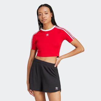 adidas adidas Originals 3 S BABY TEE sportlicher Stil, cropped, mit drei Streifen, aus Baumwollmix