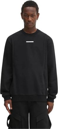 Heliot Emil Katoenen sweatshirt - Heren - Sweatshirts - Zwart - M - Katoen - Hoodies & sweatvesten