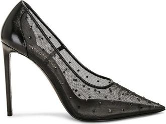 Saint Laurent Rhinestone Mesh Anja Pumps, Brand Size 40 ( US Size 10 )